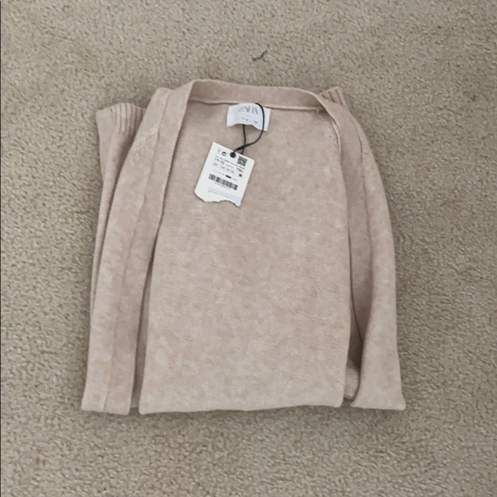 Beige Zara girls cardigan